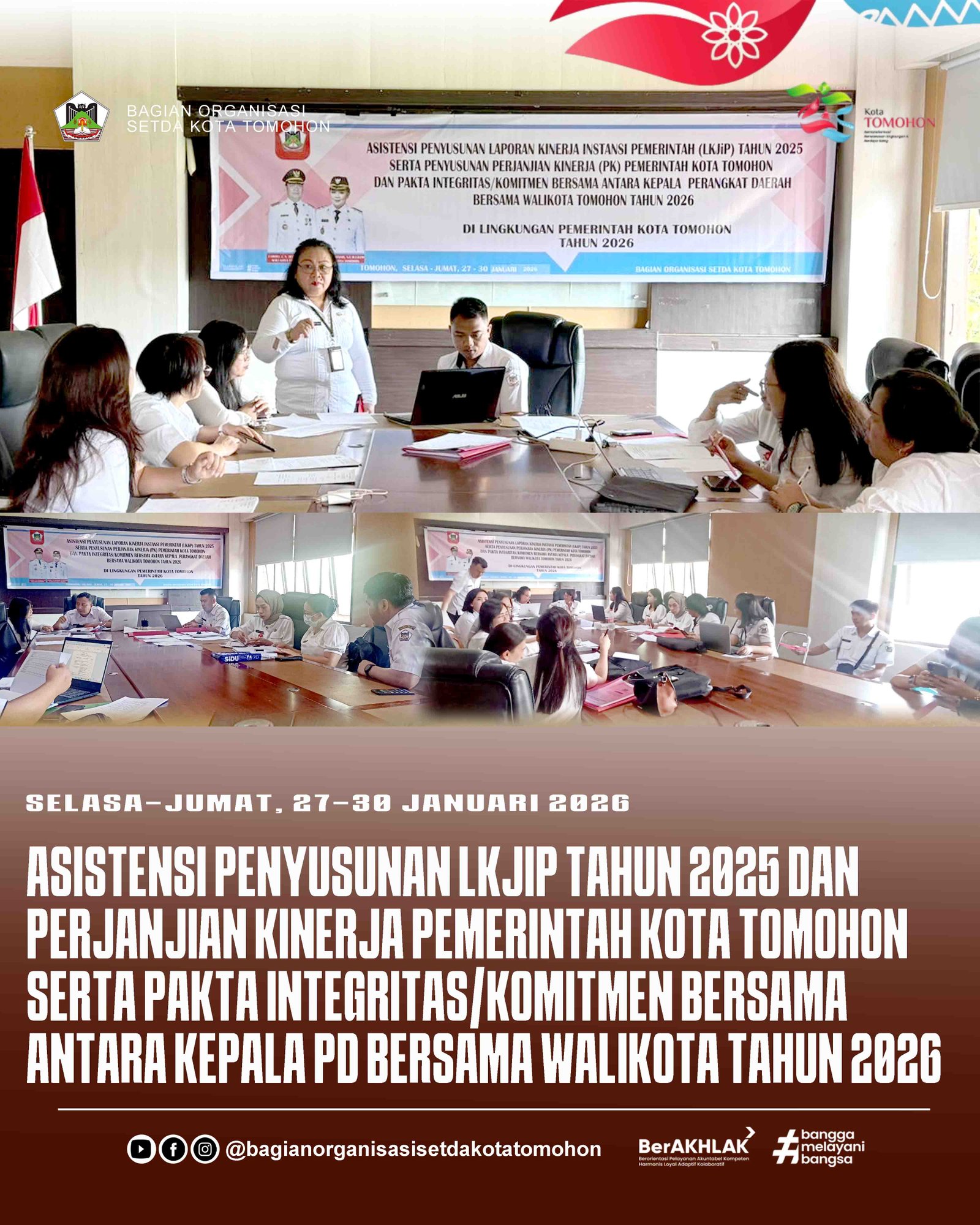 Pemkot Tomohon Perkuat Kualitas Layanan melalui Bimbingan Teknis Standar Pelayanan Publik